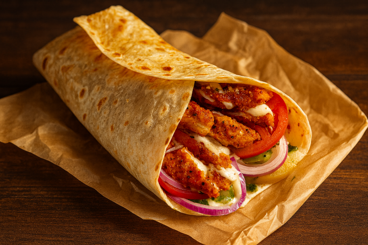 טורטייה ביף מן עם ירקות